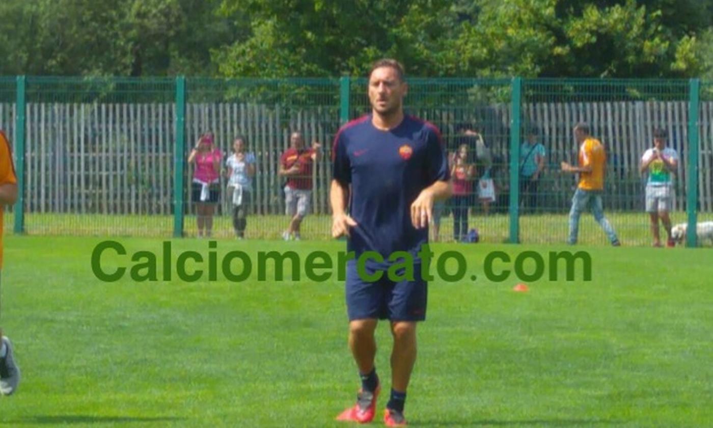 Roma, Totti lavora da solo a Trigoria