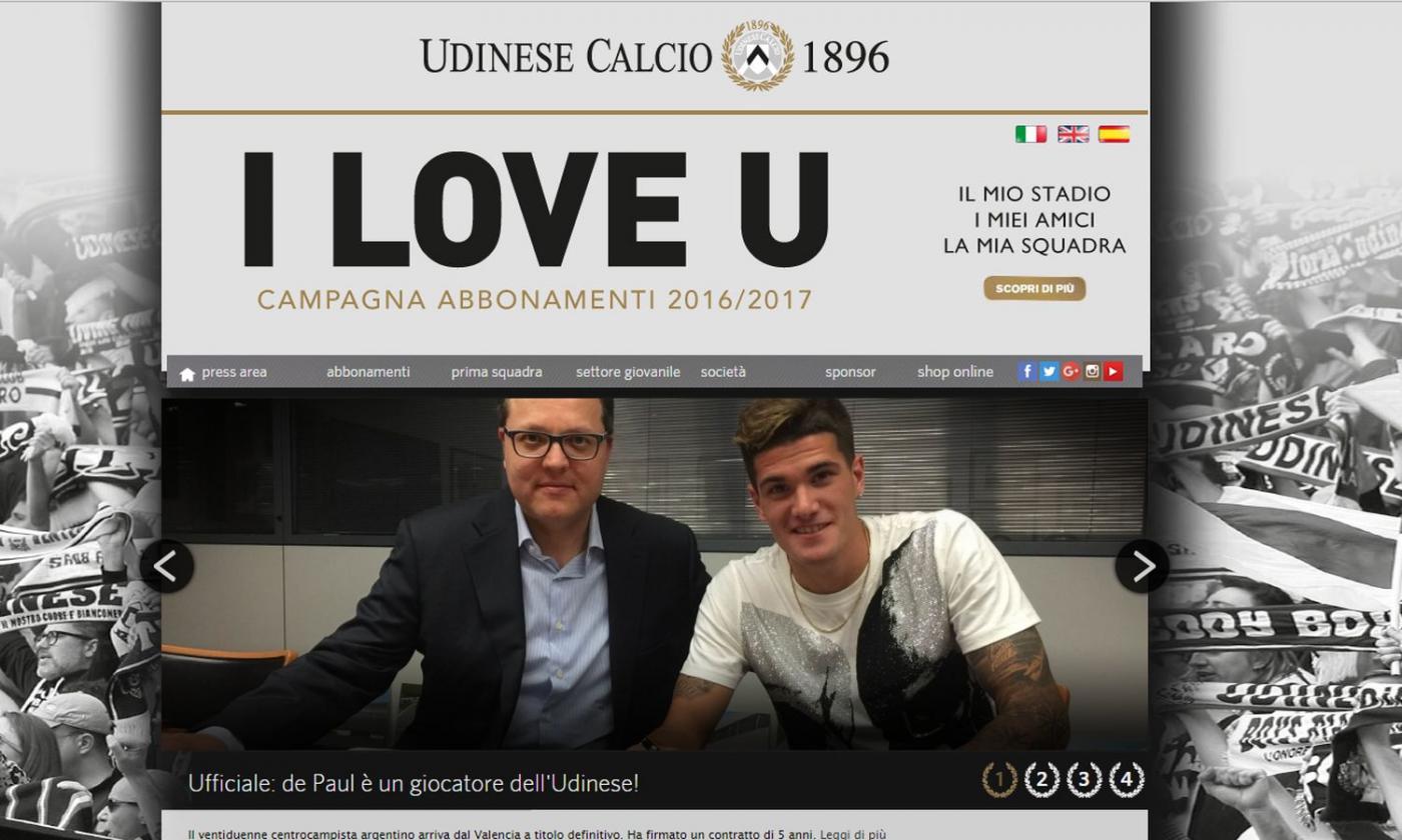 Udinese: UFFICIALI i numeri di maglia, la 10 a De Paul