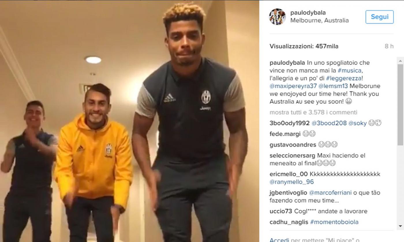 VIDEO Juve: come ballano Dybala, Lemina e Pereyra!