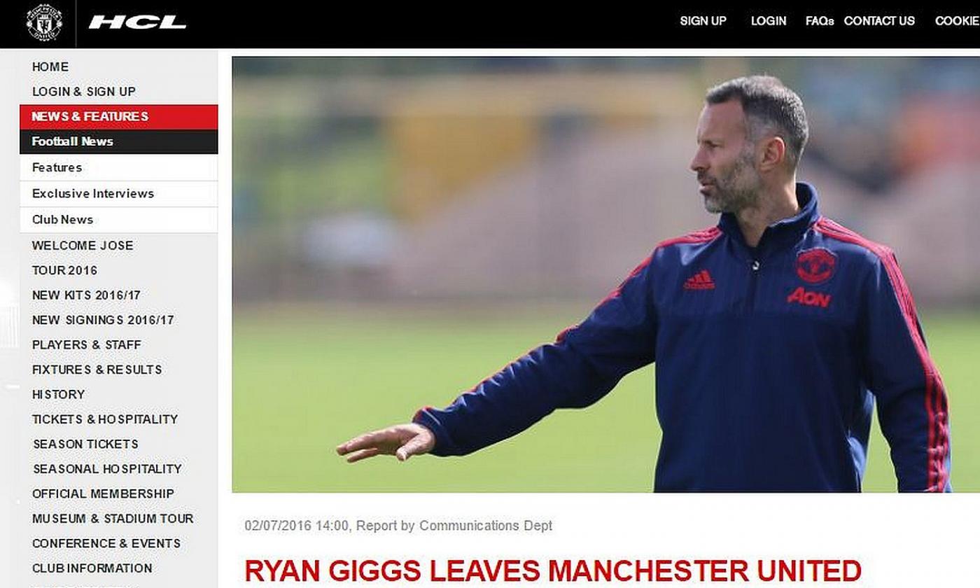 UFFICIALE, Giggs lascia lo United