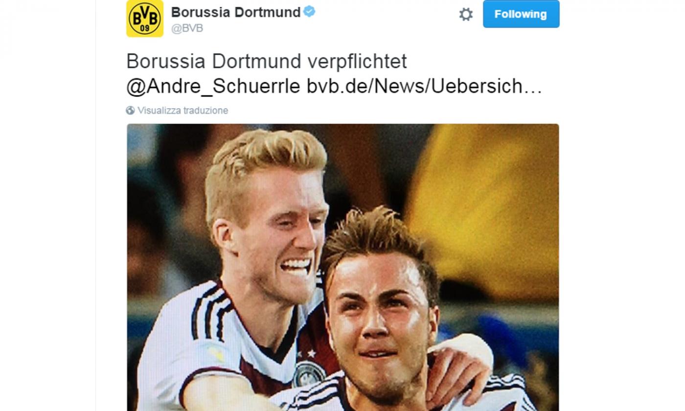 Borussia Dortmund, OFFICIAL: after Gotze arrives Schurrle