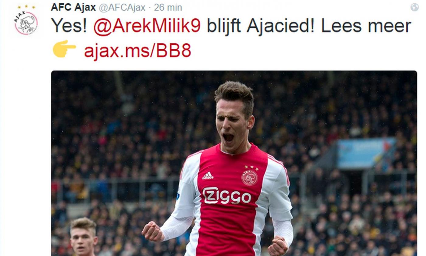 L'Ajax toglie Milik dal mercato