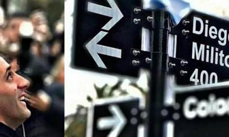 Momenti Di Gioia: ad Avellaneda nasce la via intitolata a Diego Milito VIDEO