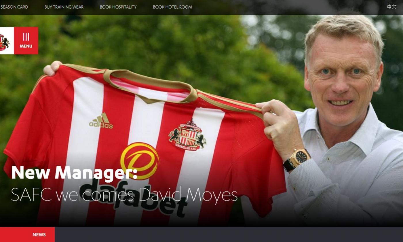 Sunderland' OFFICIAL: Moyes is the new manager