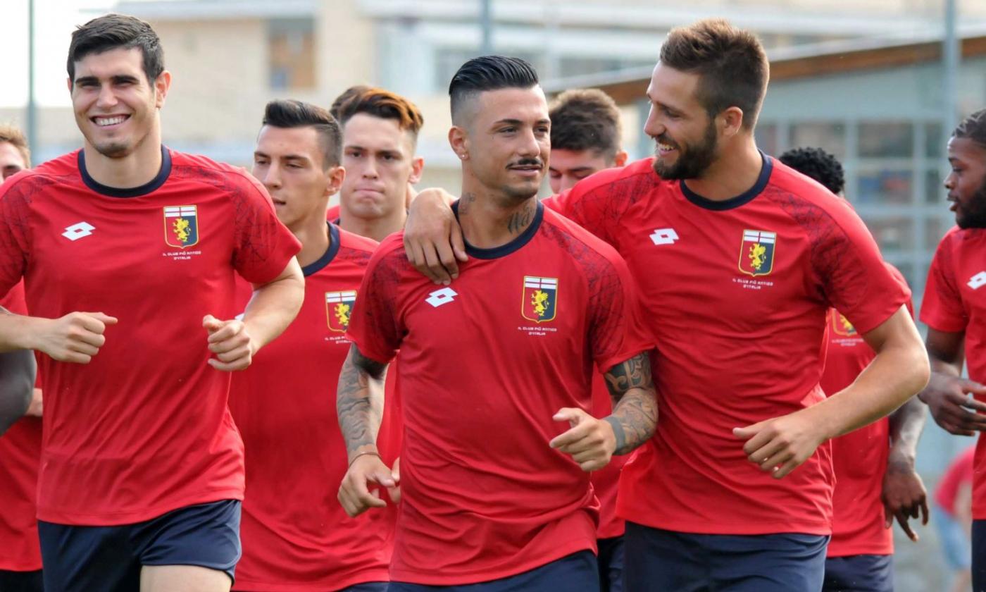 Genoa, Mandorlini abbraccia Izzo e Cataldi