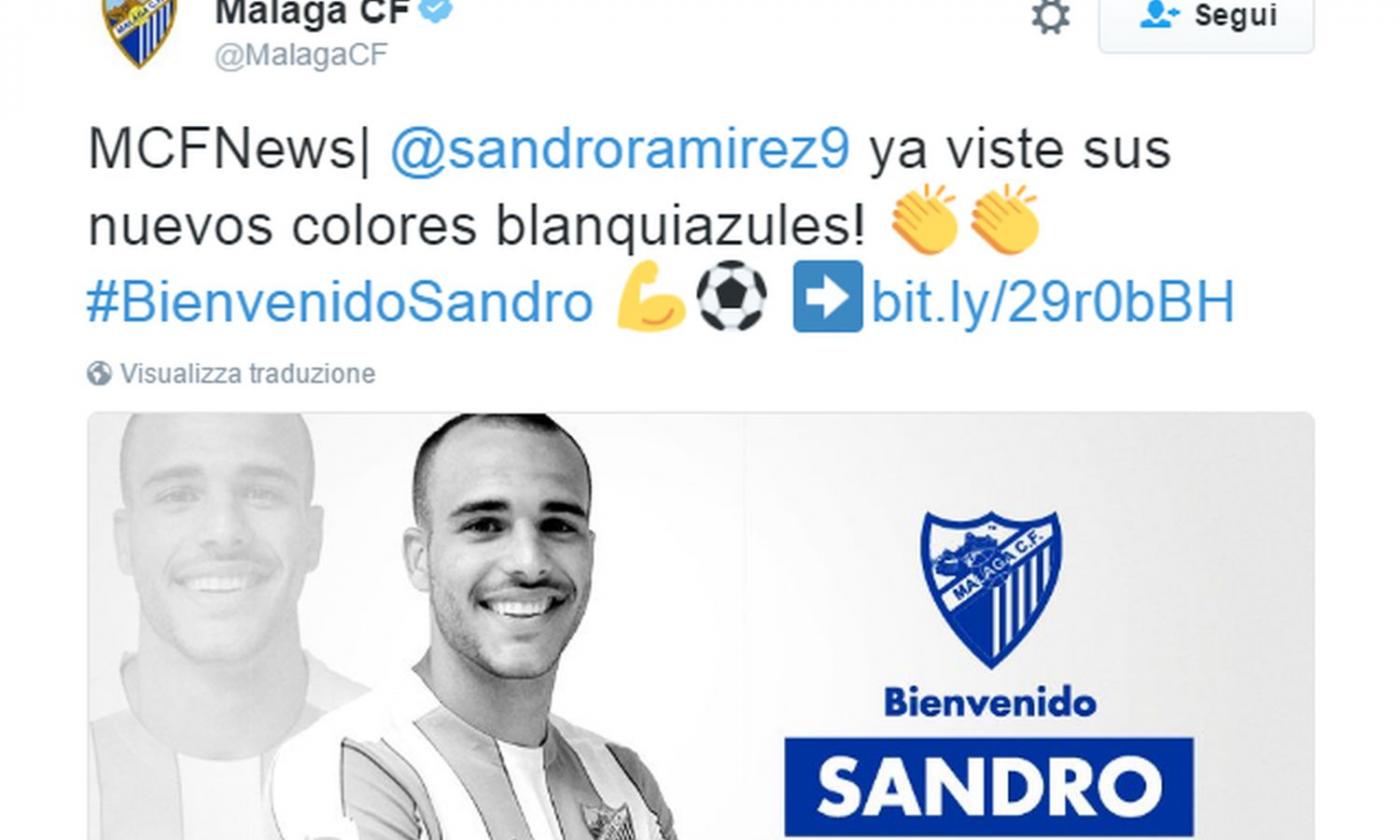 Malaga, UFFICIALE: ecco Sandro dal Barcellona