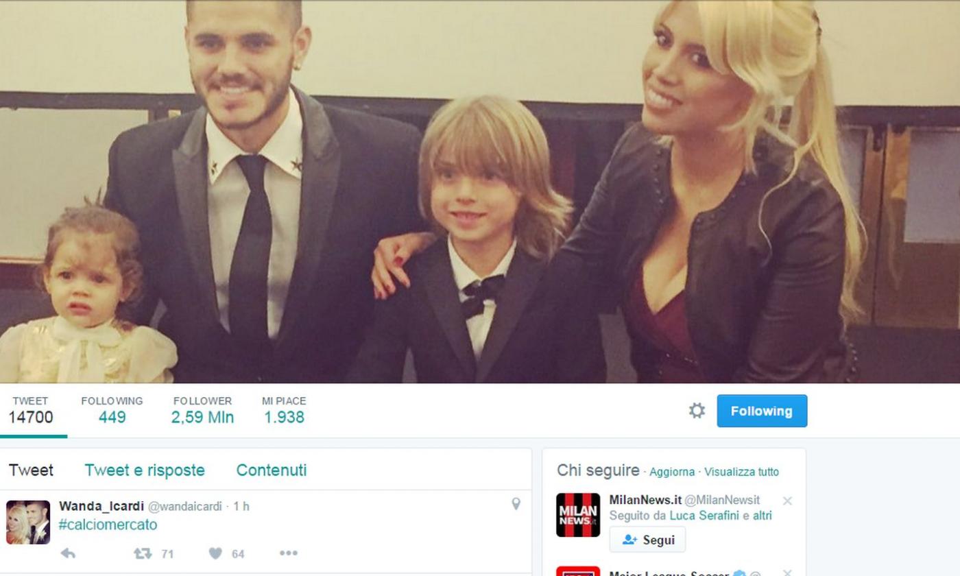 Simeone vuole Icardi. Intanto Wanda Nara twitta #calciomercato e aggiunge: 'L'Inter ha bisogno di cederlo'