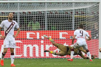 Belotti Torino rigore Donnarumma Milan