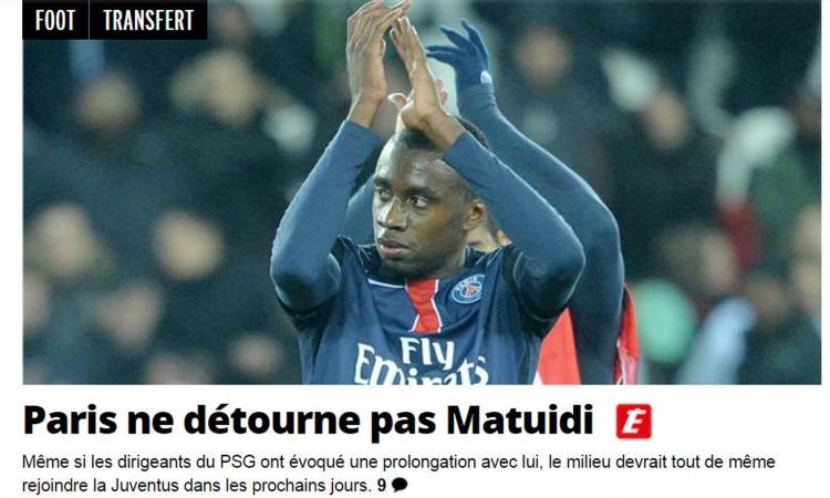 Matuidi-Juve LIVE: only a few details missing