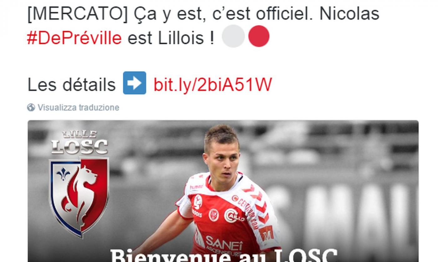 Lille, UFFICIALE: arriva De Preville