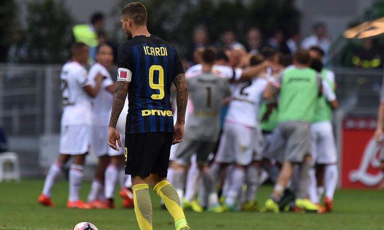 Inter solo pari 1-1 col Palermo: flop a San Siro sotto gli occhi di Suning