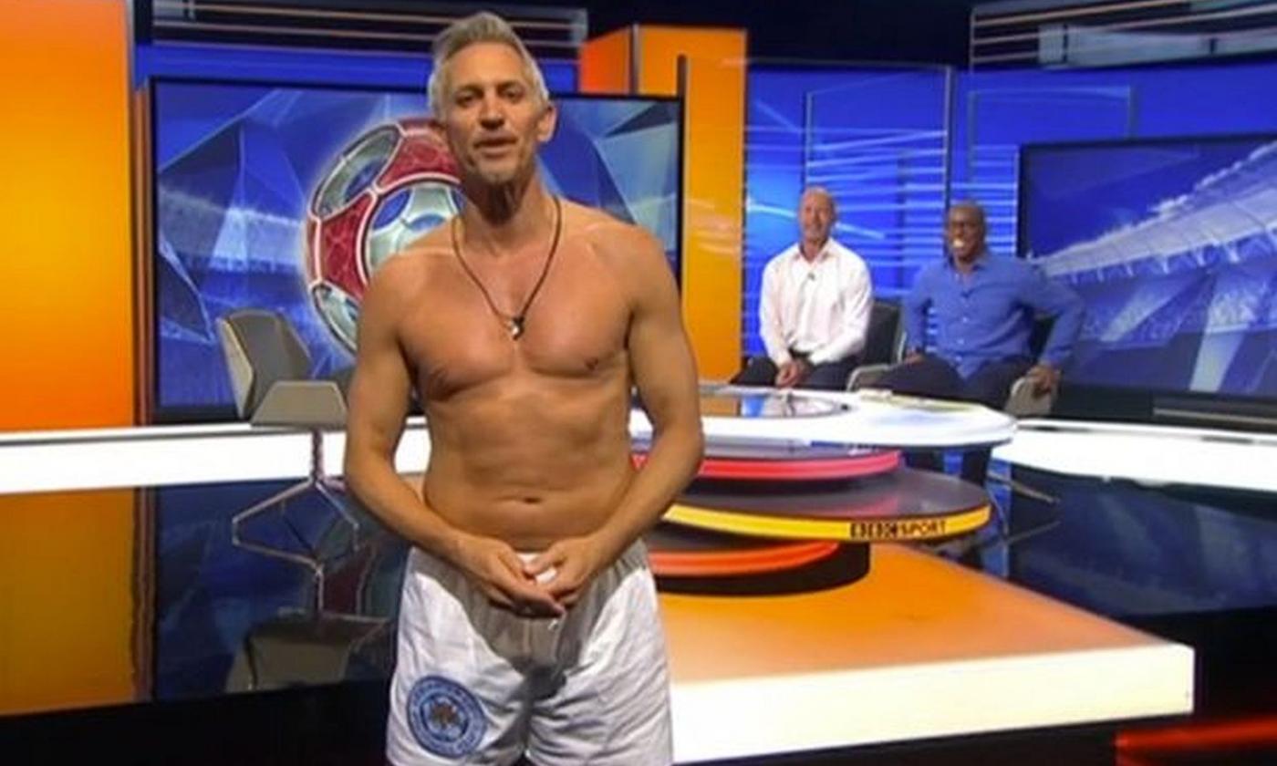 Lineker mantiene la promessa! In TV in mutande per la vittoria del Leicester in Premier FOTO