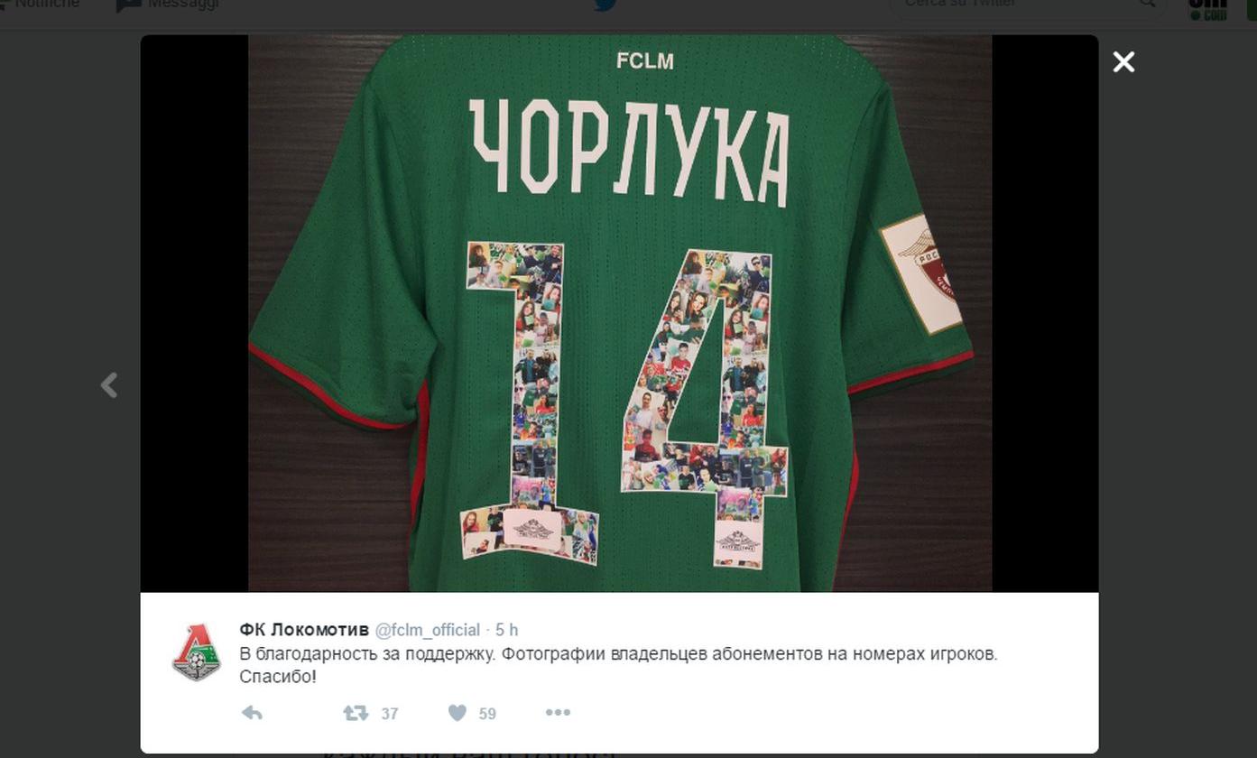 La Lokomotiv Mosca dedica la maglia ai tifosi