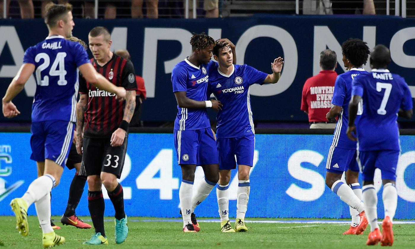 Bonaventura non basta, Chelsea batte Milan 3-1: doppietta di Oscar VIDEO