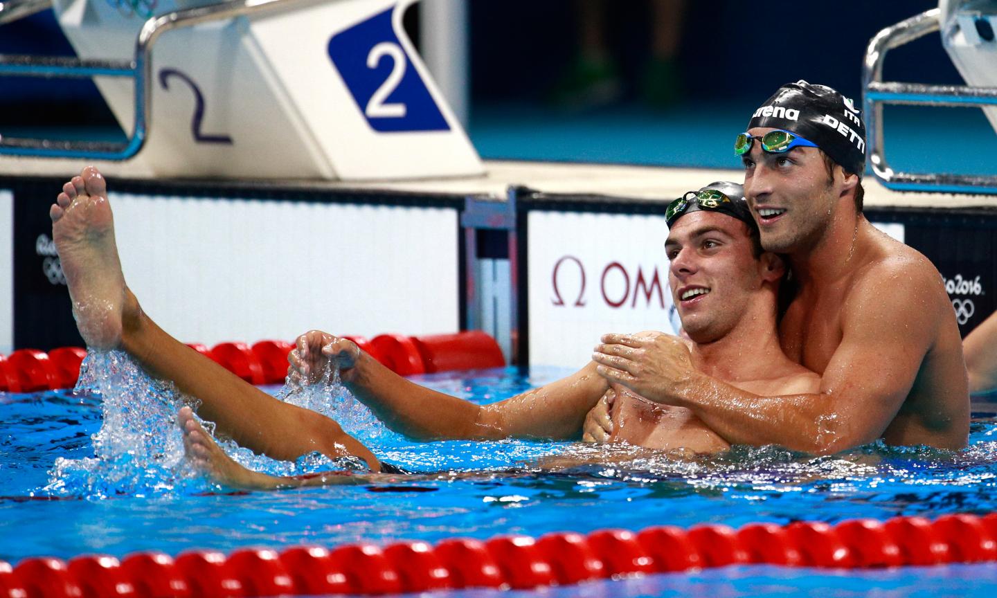 RIO 2016: ITALIA, CHE DOPPIETTA! PALTRINIERI ORO, DETTI BRONZO