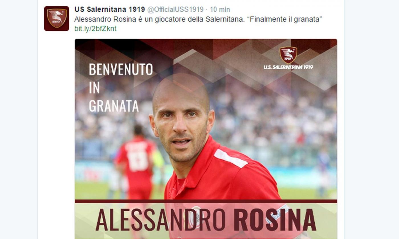 Salernitana, UFFICIALE: ecco Rosina