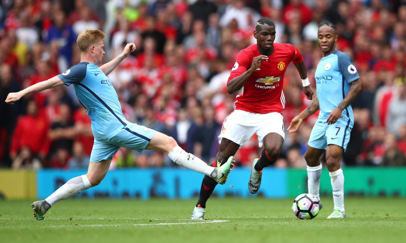 De Bruyne vince il derby, ma lo United gioca in dieci: Pogba stecca tutto 