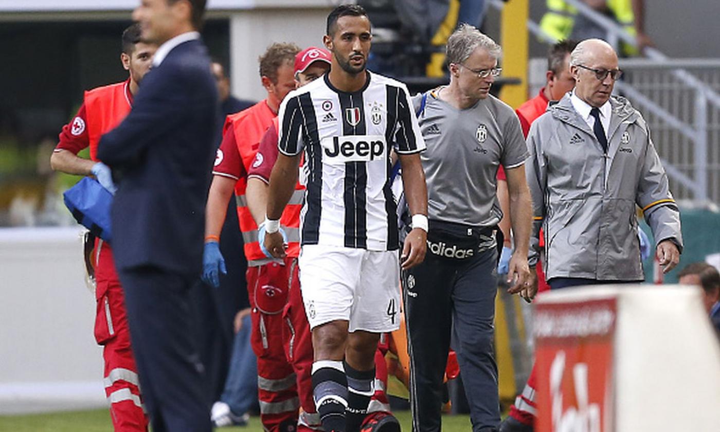 Juve, Benatia esce per infortunio: le condizioni del marocchino