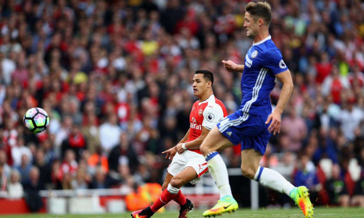 Arsenal-Chelsea 3-0: regalo di Cahill ad Alexis Sanchez, poi Walcott e Ozil