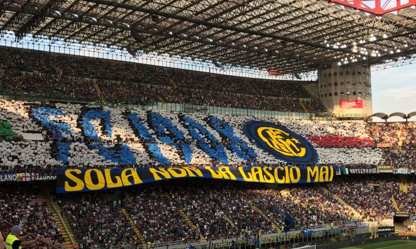 FOTO Inter-Juve: la coreografia disegnata dai bambini nerazzurri