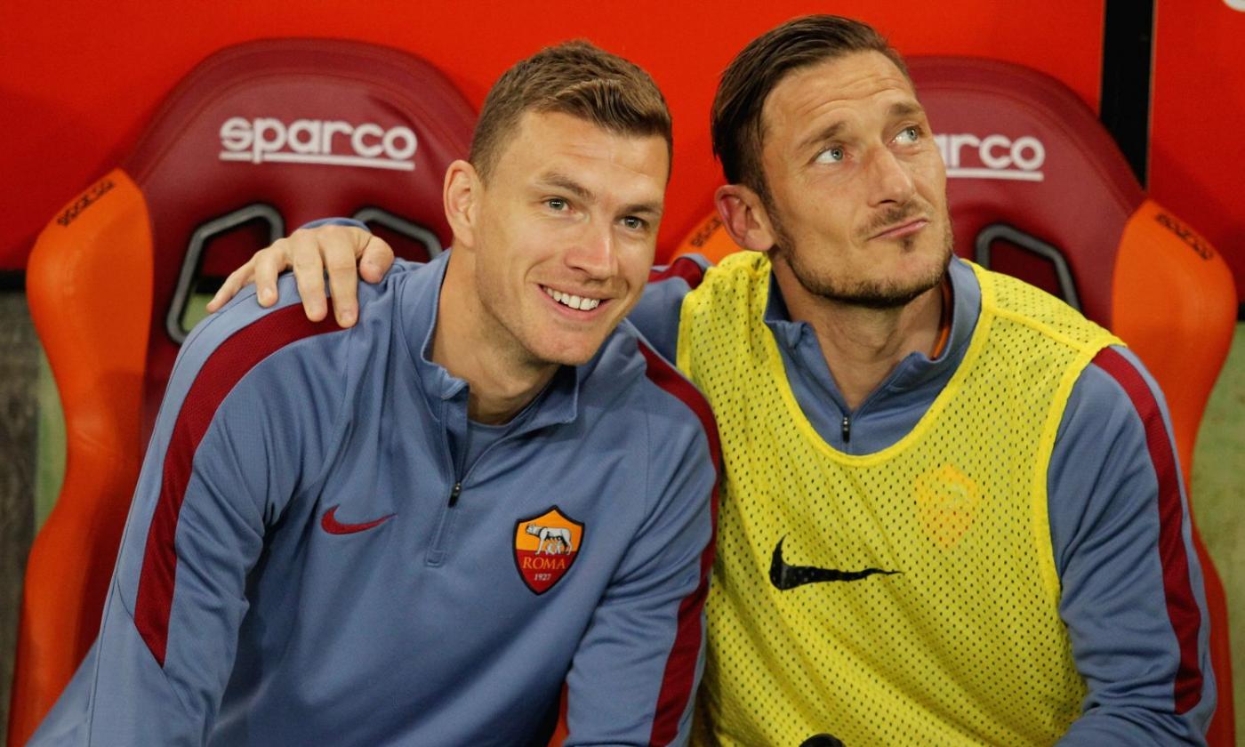 Roma, l'azzardo di Spalletti: Totti e Dzeko in panchina con l'Inter?