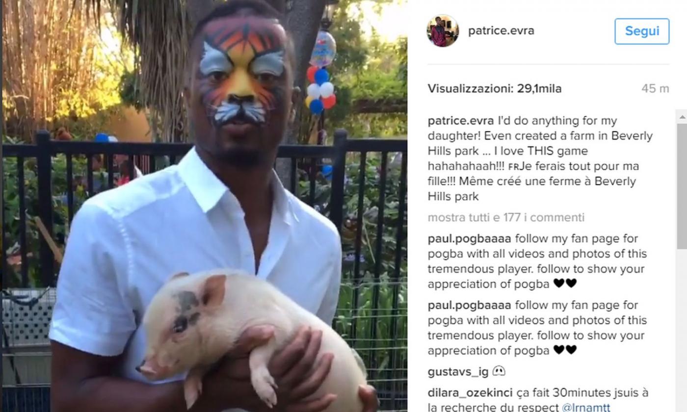 Juve, la 'tigre' Evra crea una fattoria per la figlia VIDEO