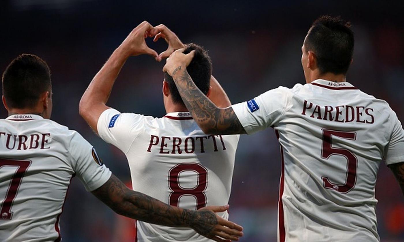 Perotti non basta alla Roma, Juan Jesus sbaglia ancora: a Plzen è 1-1