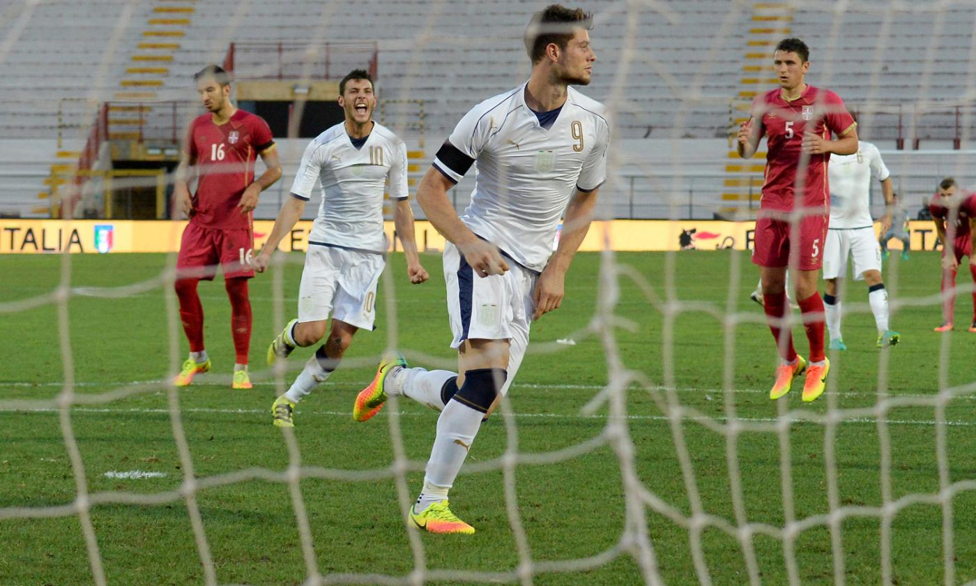 Under 21: Italia-Serbia 1-1, Cerri avvicina la qualificazione all'Europeo