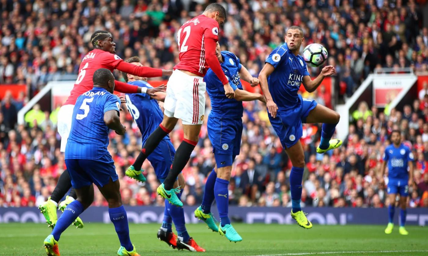 Manchester United, 4-1 senza storia al Leicester. Mourinho annienta Ranieri