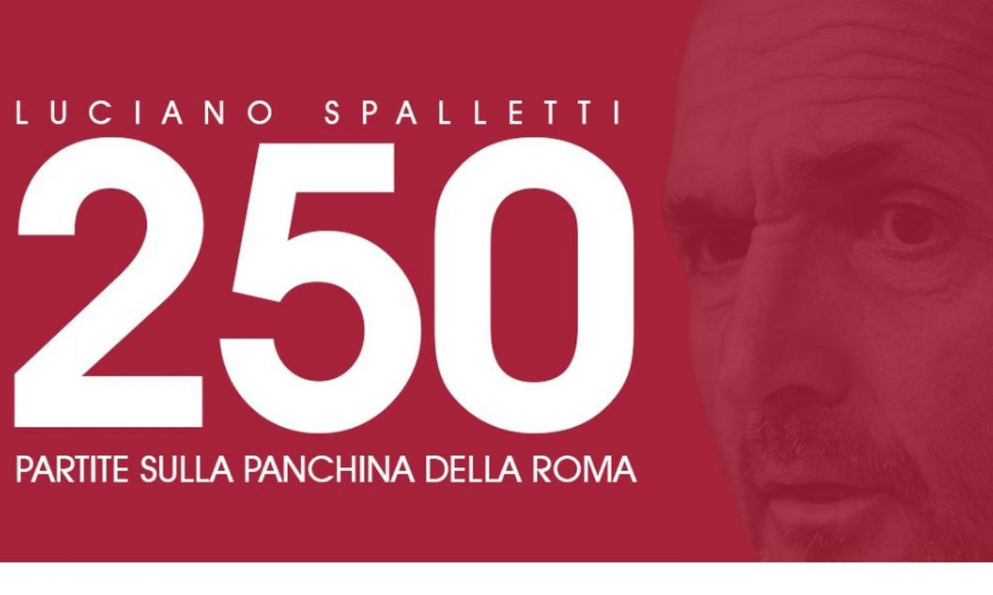 Roma: panchina 250 per Spalletti