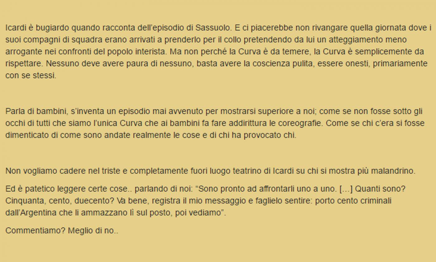 Icardi admits to seeking altenative treatment WITHOUT telling Inter!