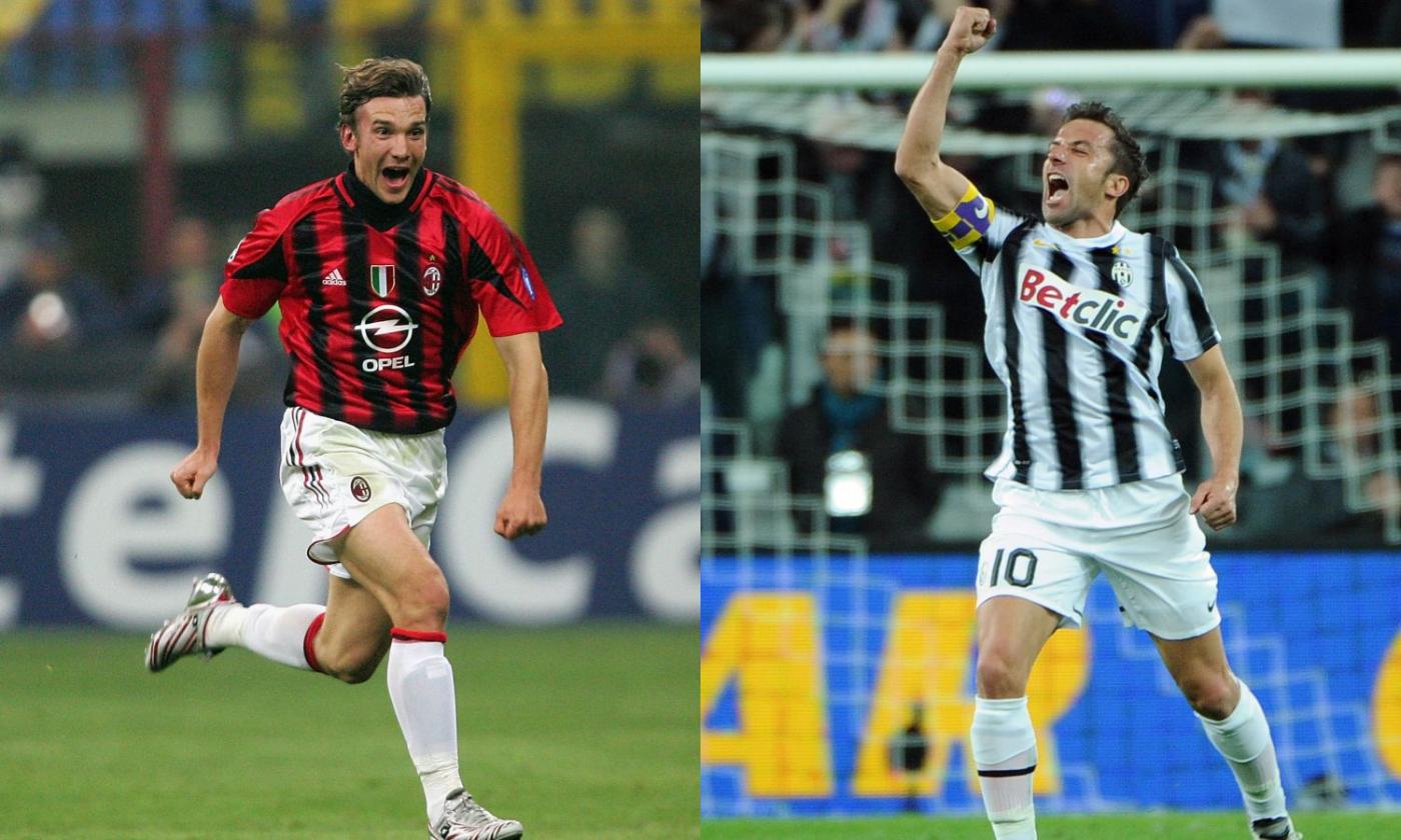 Le Classifiche di CM, Milan-Juve: da Sheva a Del Piero, i gol più belli