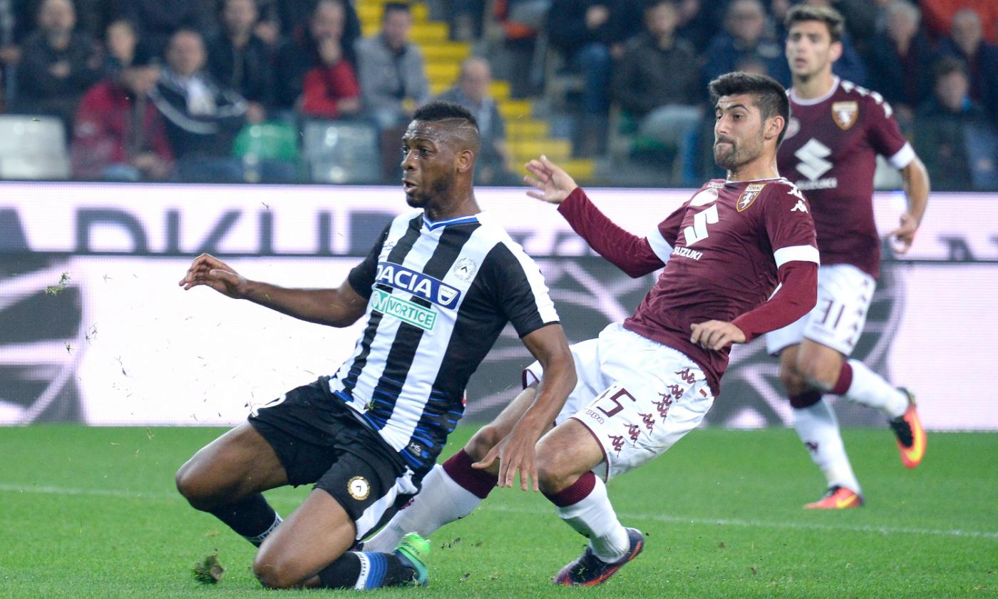 Udinese-Torino 2-2: il tabellino