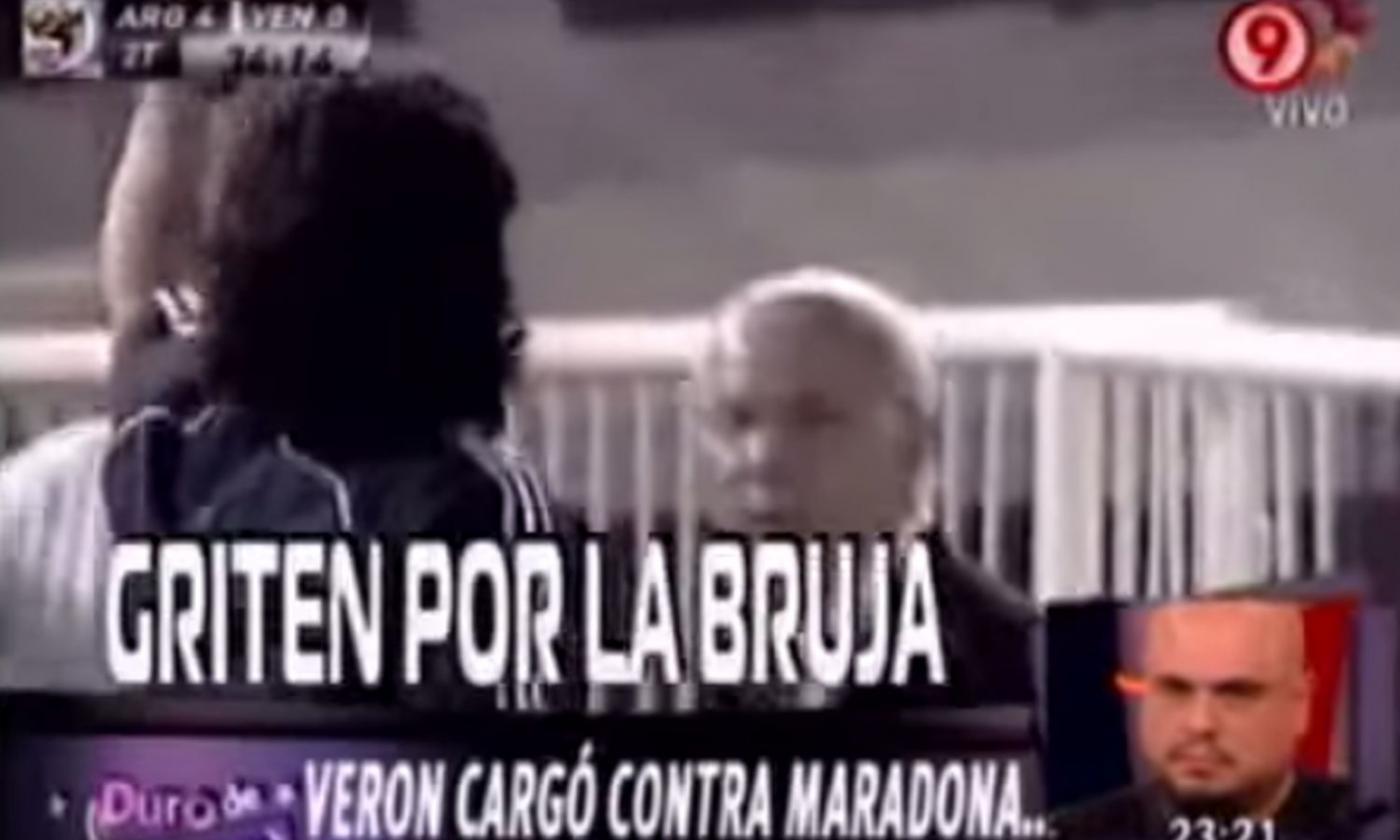 VIDEO Quella volta che Maradona difese Veron con l'Argentina