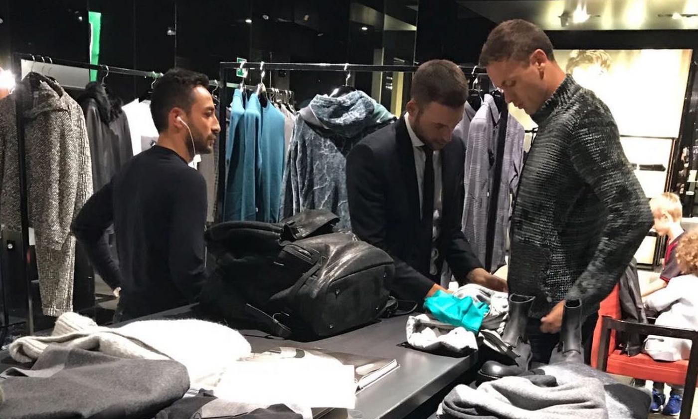 Matic, shopping a Milano con l'agente. Aspettando la Juve... FOTO