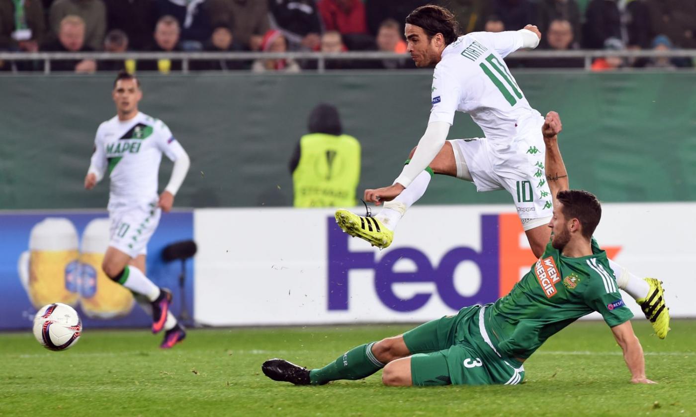 Rapid Vienna-Sassuolo, le pagelle di CM: Schrammel disastroso, Matri giù