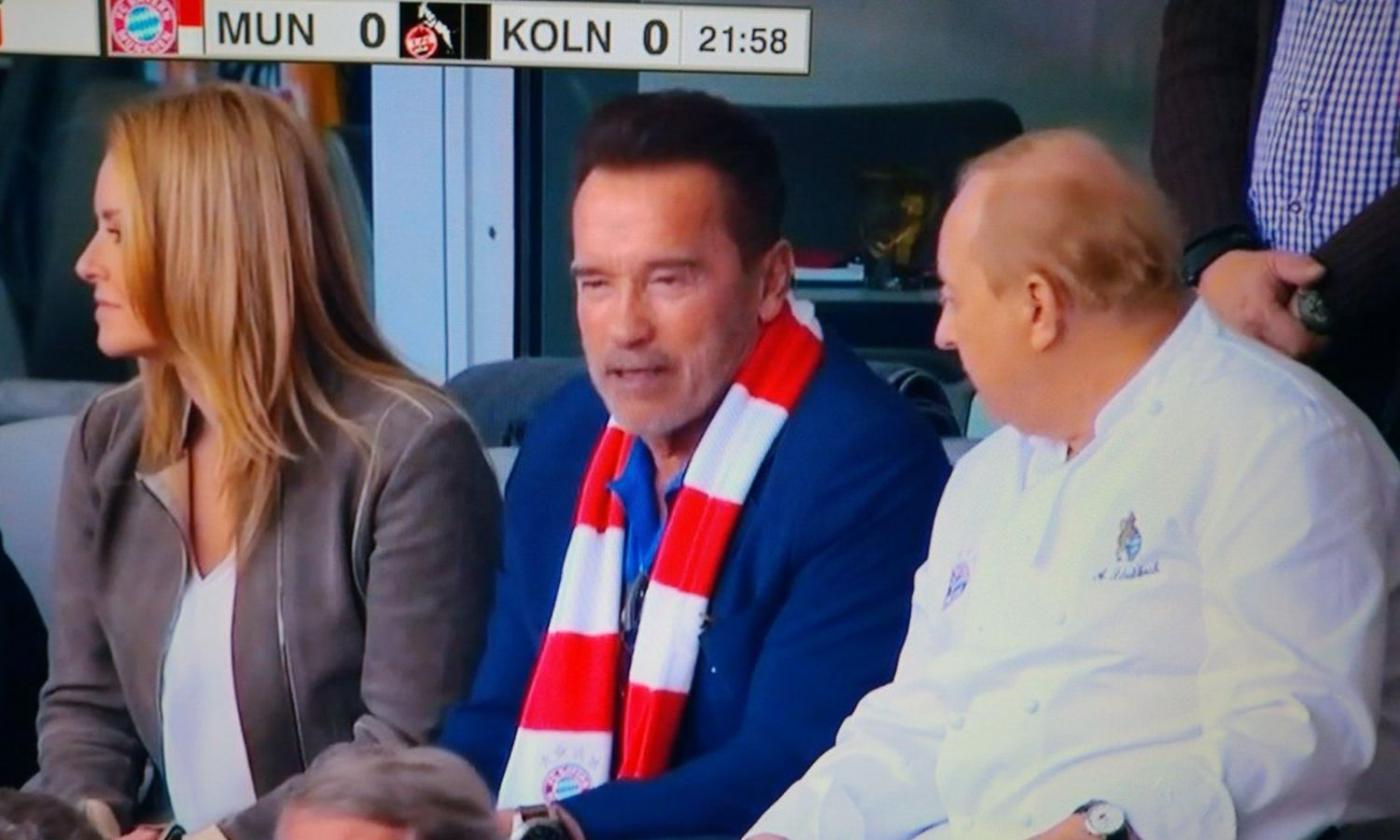 Bayern-Colonia: Schwarzenegger ospite d'eccezione