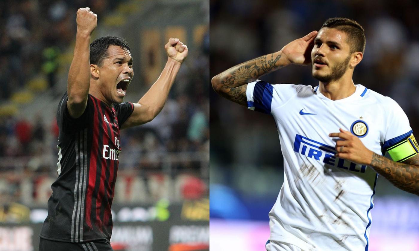 Tabù da sfatare, critiche da scacciare: Milan-Inter è Bacca vs Icardi