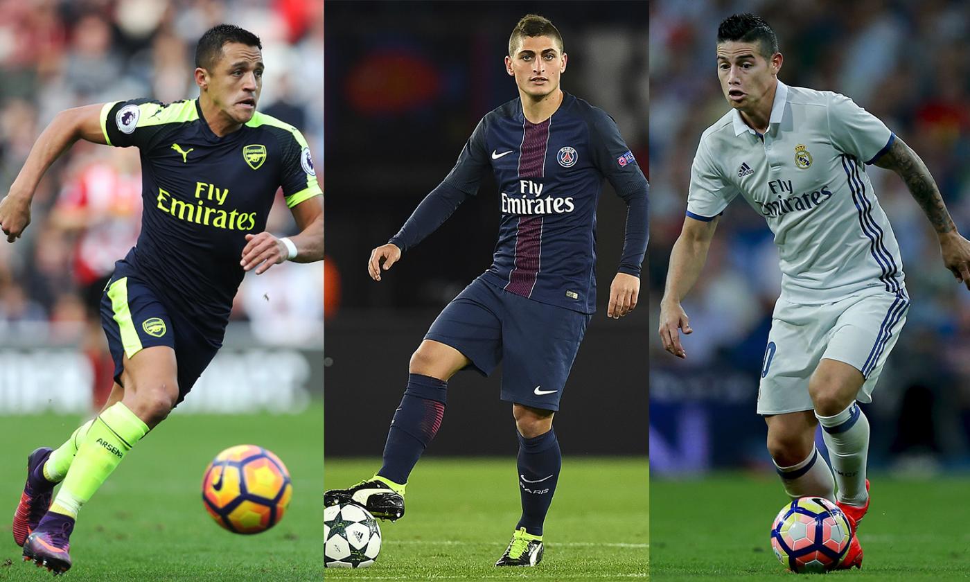 Inter fans want PSG star Verratti ahead of Sanchez, James Rodriguez