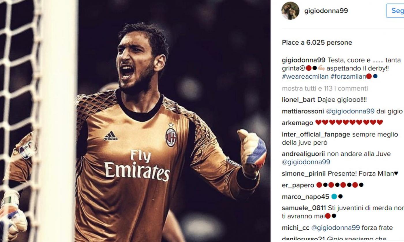 Donnarumma carica il Milan: 'Testa, cuore e grinta'