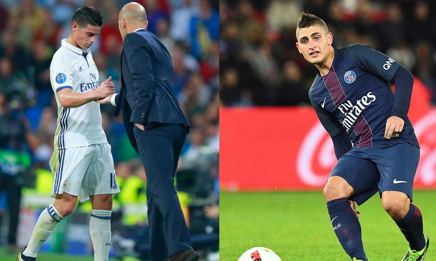 Juve: James a gennaio, poi Verratti