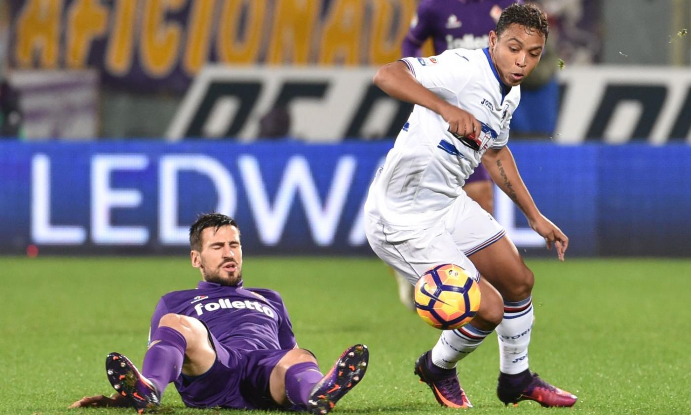 Fiorentina-Sampdoria 1-1: il tabellino