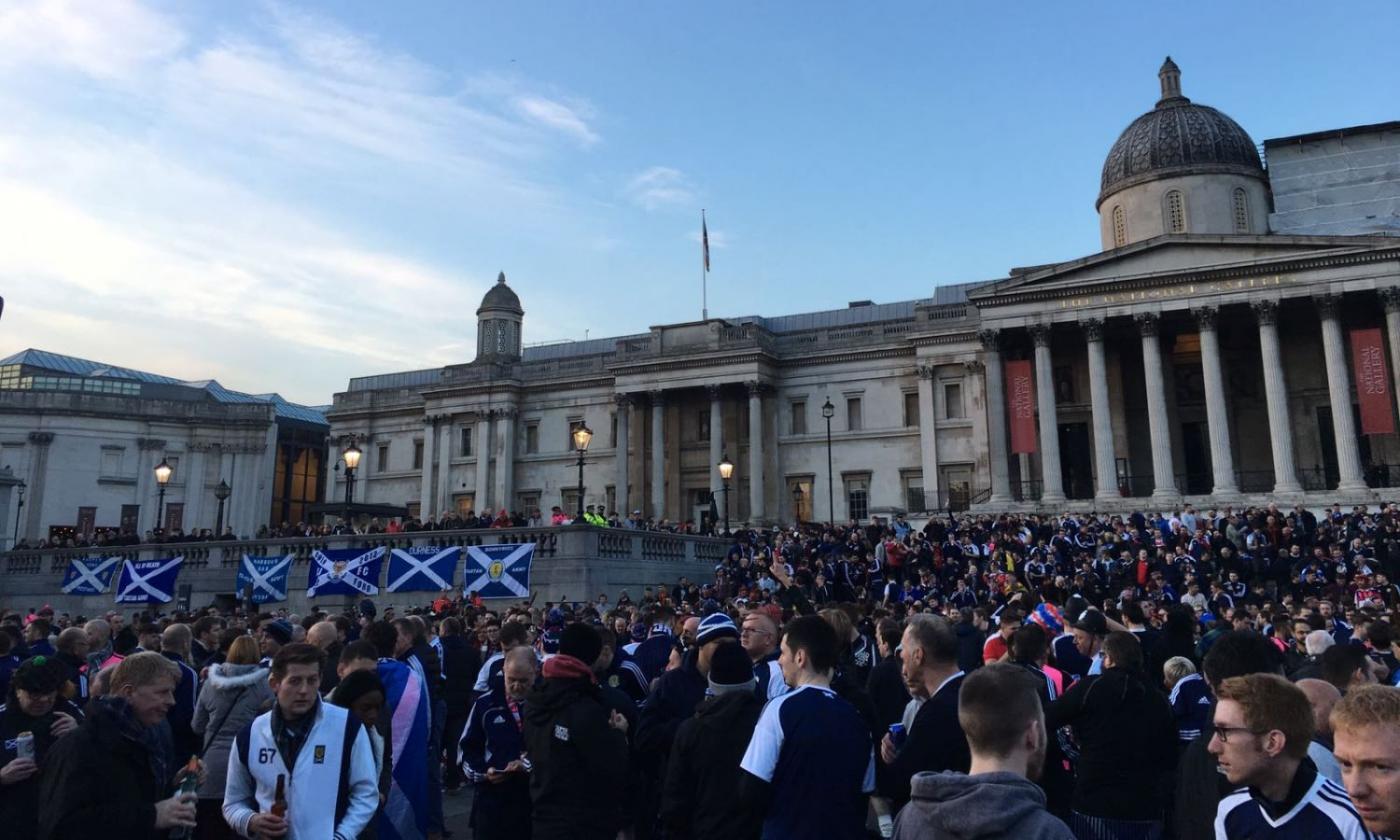 Derby con l'Inghilterra: il delirio dei tifosi scozzesi a Londra FOTO E VIDEO