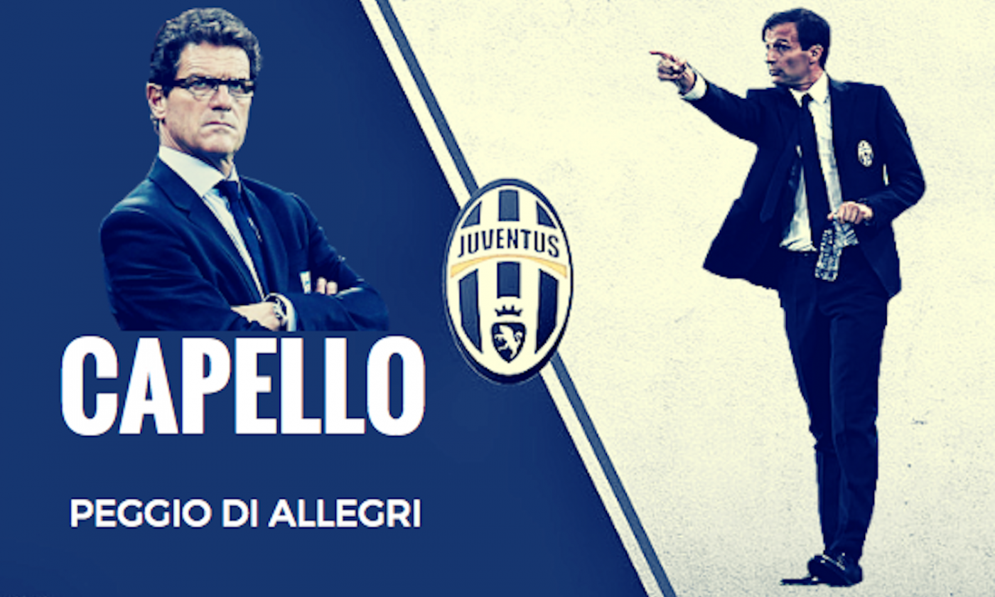 La Juve di Capello giocava peggio della Juve di Allegri