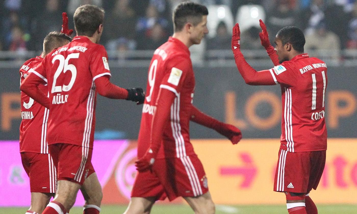 Bundesliga: il Bayern vince con fatica a Darmstadt e torna primo. Leverkusen-Ingolstadt 1-2