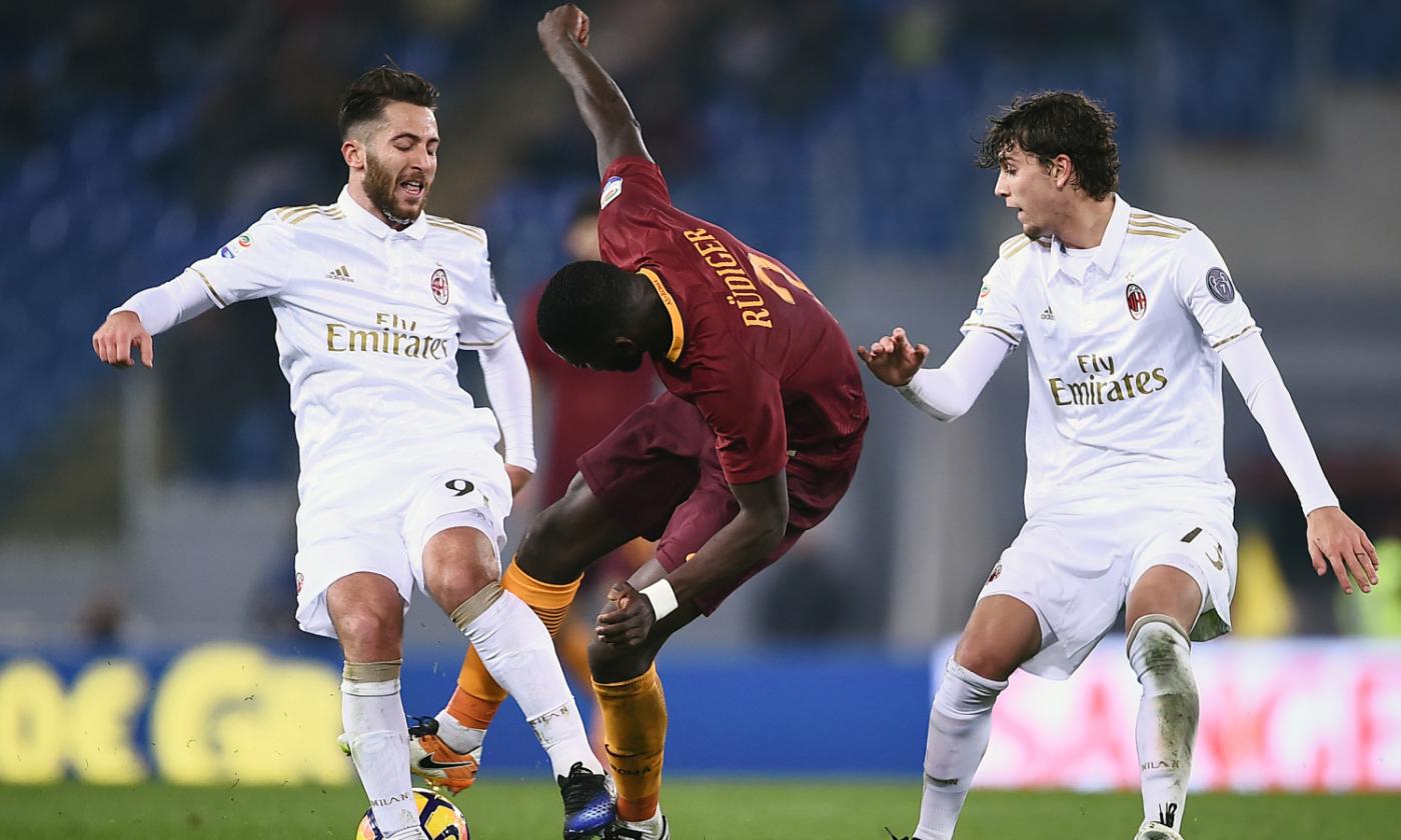 Roma, non solo Bruno Peres: Rudiger lascia l'Olimpico in stampelle