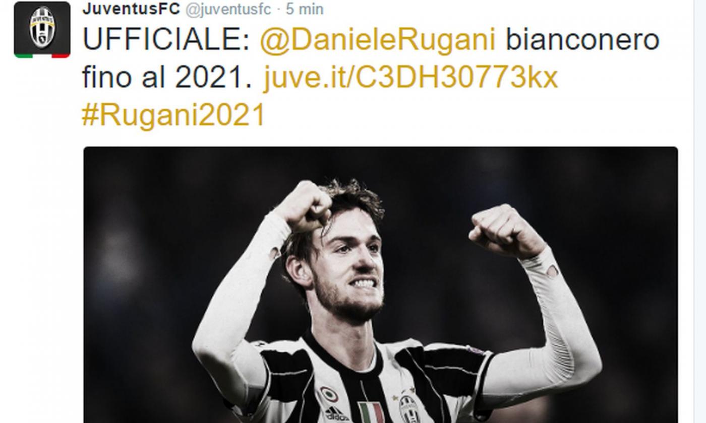 Juve, UFFICIALE il rinnovo di Rugani