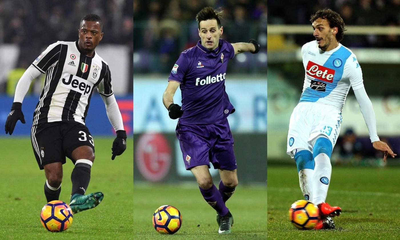 Evra blocca la Juve, Gabbiadini sogna di sostituire Kalinic a Firenze: il punto 