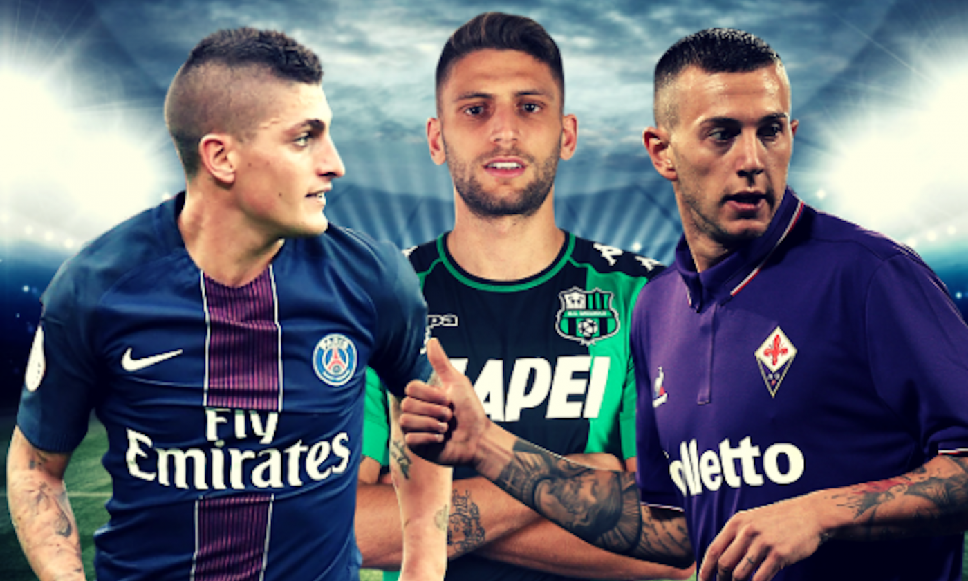 Inter più italiana: dopo Gagliardini, Verratti con Berardi o Bernardeschi e...