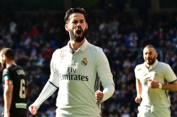 Isco esulta Real Madrid